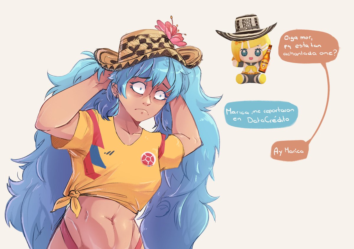 KolaFrez's tweet photo. Miku Colombiana 

No parece estar pasándola bien https://t.co/v6my9uuFBZ