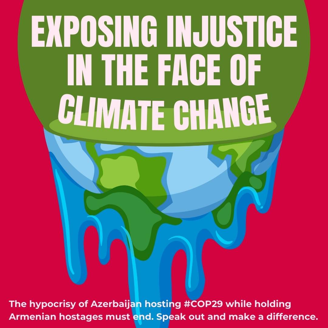MorenoOcampo1's tweet photo. As #COP29 approaches, let’s raise awareness about Armenian hostages in Azerbaijan. Share and comment to push for their freedom. #StopGreenwashGenocide https://t.co/O2JrJ8EfCs