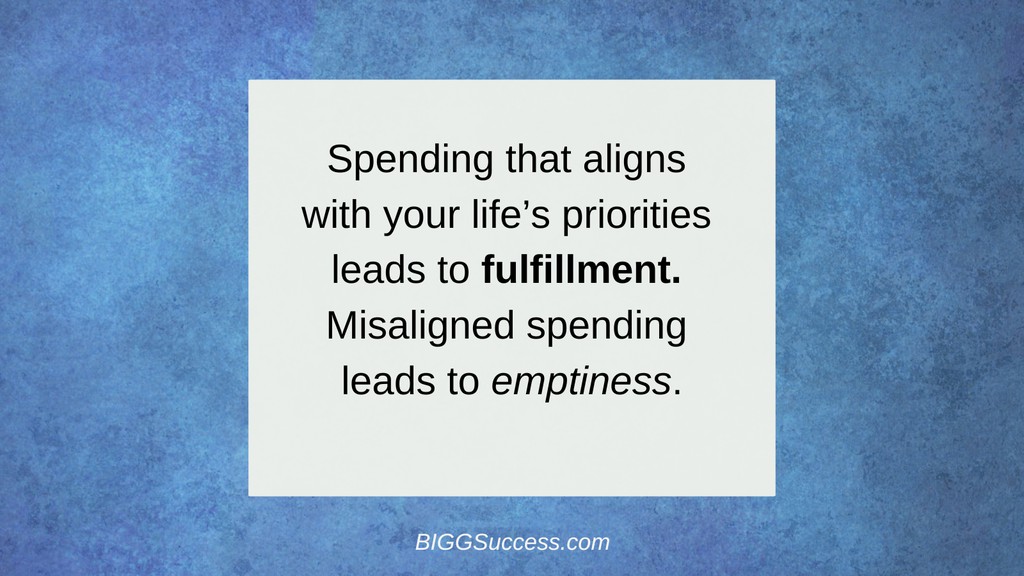 BIGGsuccess's tweet image. When we invest in experiences and things that reflect our values, fulfillment follows. But when we drift into misaligned choices, emptiness can creep in. What’s one priority you’re focusing on this week?  #MindfulSpending #LiveWithPurpose #FindFulfillment