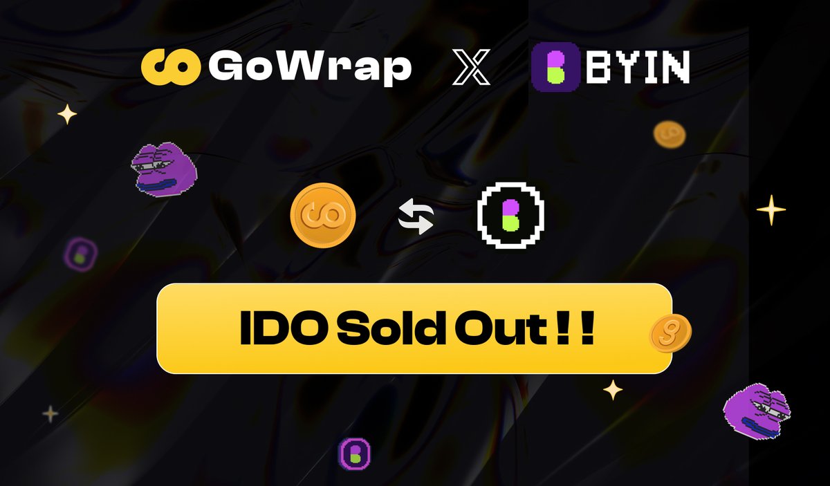🎉Congratulations! The <a href="/Byin_Fun/">BYIN</a> IDO has been sold out in 3 Hours!
🔥Thanks to all the amazing participants! Surprise your $BYIN🚀

💎 Just in time for $DOGS to successfully launch their on-chain claim process! The Open Network accepted up to 10 million users for almost