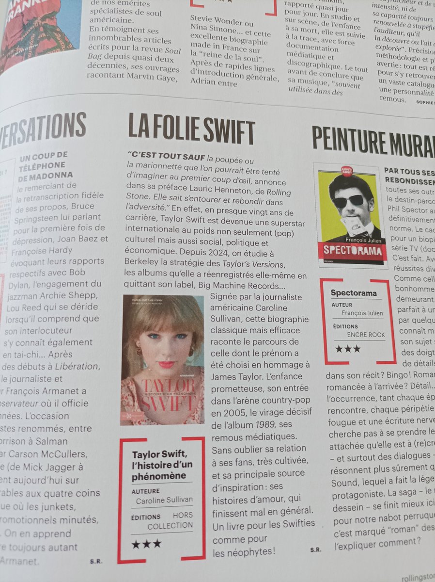 lauric_henneton's tweet photo. Le 5 septembre sort une biographie de #TaylorSwift (sous l'angle du "phénomène") par Caroline Sullivan (@TheCSullivan) chez #HorsCollection dont je signe la préface.
Un grand merci à @SophieRosemont de l'avoir lu pour @RollingStoneFra ! https://t.co/fhFs8yZ9h9
