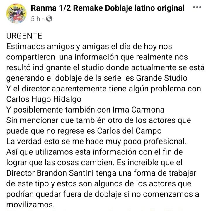 torianis's tweet photo. Nada nuevo bajo el sol y pobres inocentes los que piensan que el cambio en el doblaje de Ranma fue para "refrescar" cuando todos sabemos que a Carlos le sigue quedando su personaje https://t.co/G3zequ3Vyl