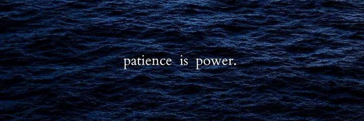 I_Am_Chong's tweet image. Patience Is Power