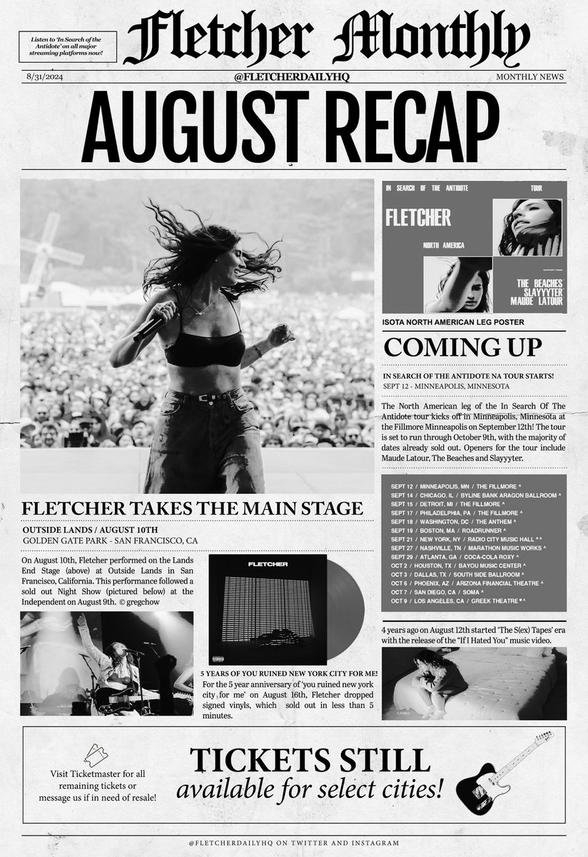 FletcherDailyHQ's tweet image. the first edition of fletcher monthly is here! 📰