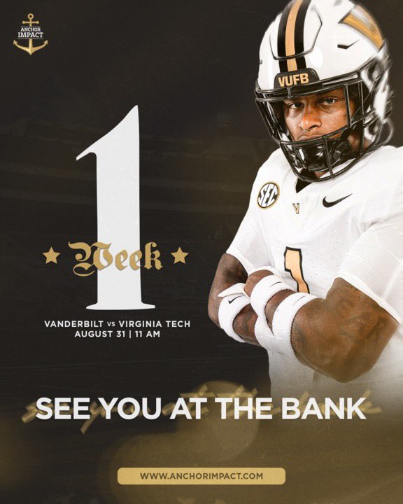 Quincy “Joker” Skinner Jr (@quincyskinnerjr) on Twitter photo The wait is almost over 'til <a href="/VandyFootball/">Vanderbilt Football</a> takes on Virginia Tech at FirstBank Stadium. Let’s pack the house and bring the energy! Make an #AnchorImpact and #AnchorDown. The wait is almost over 'til <a href="/VandyFootball/">Vanderbilt Football</a> takes on Virginia Tech at FirstBank Stadium. Let’s pack the house and bring the energy! Make an #AnchorImpact and #AnchorDown.
