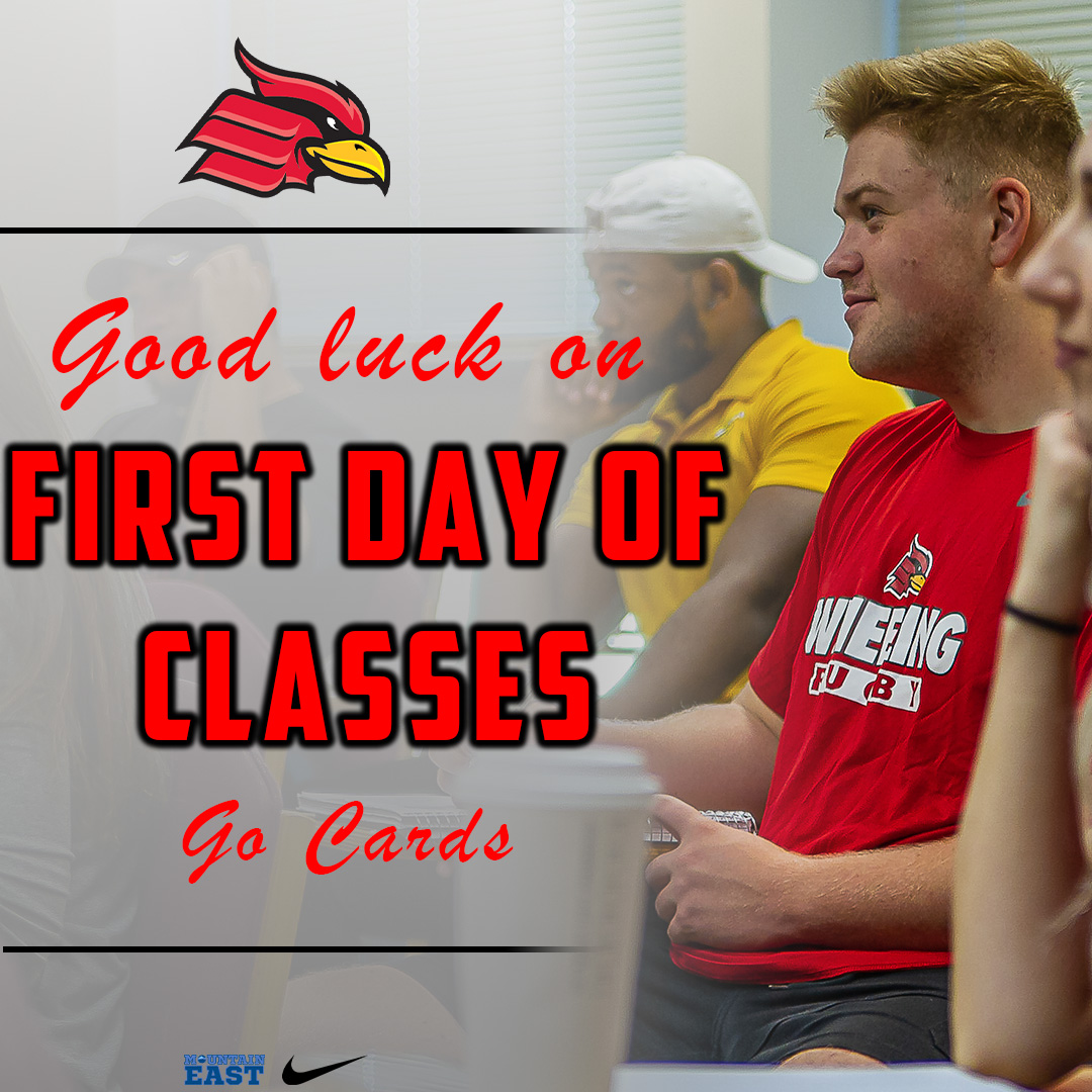 Today, we hit the books hard as we mark the first official day of classes for the 2024-2025 academic year!

Good Luck to all of our Cardinals and happy first day of classes from the Wheeling Athletics Department #GoCards