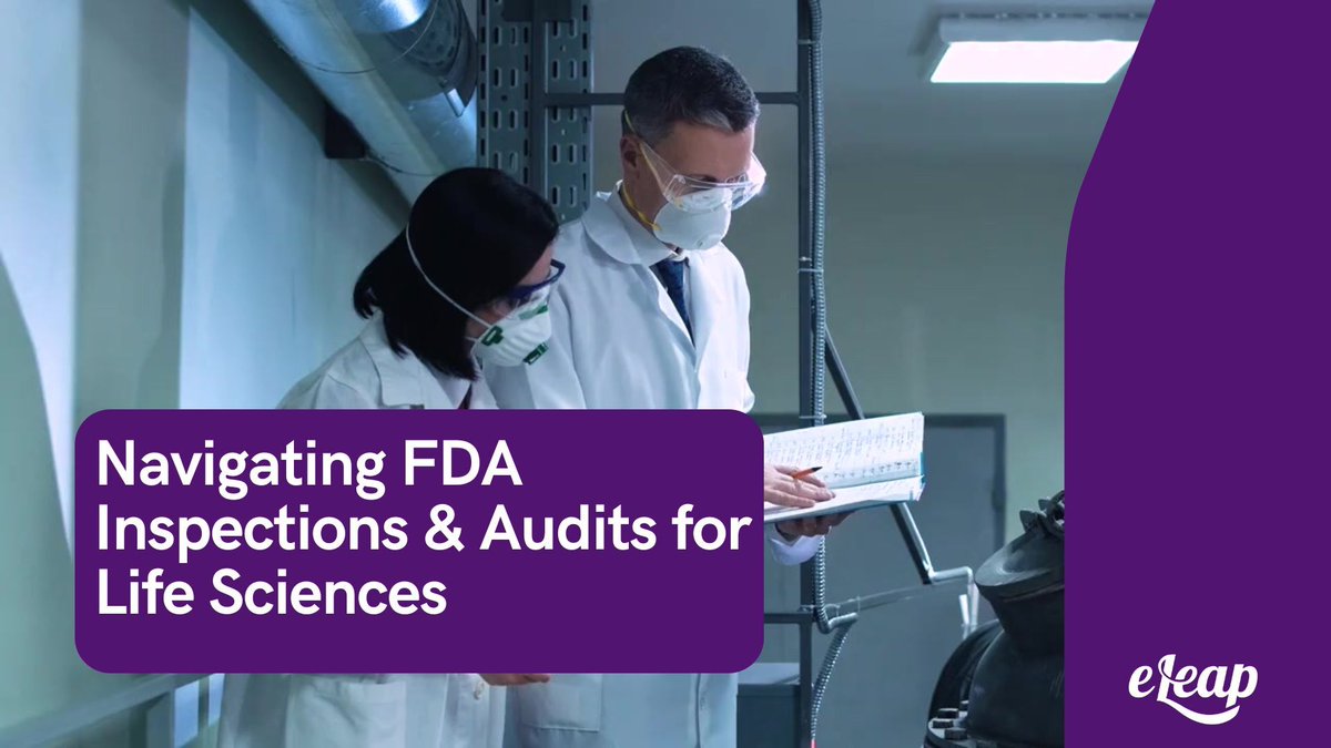 eLeaP's tweet image. FDA inspections ensure complianc...
eleap.me/3yWeH1E

#eLeaP #FDAInspections #AuditPreparation #QualityManagementSystem #GMPCompliance #QSRCompliance #QMSR #LifeSciencesCompliance #MedicalDeviceRegulation #PharmaCompliance #FDAForm483 #InspectionReadiness #RegulatoryAudits