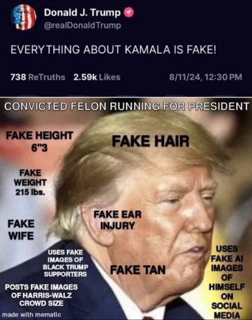 Mok1967SG's tweet photo. @7Veritas4 #TrumpIsUnfitForOffice
#Trump
#TrumpIsATraitorAndCriminal
#TrumpIsAFascist
#TrumpWillBeDictatorByDayOne
#RiseOfFascism
#MuskIsAFascistLiar and he support a #TrumpIsPutinsAsset as he is obliged by his oligarchs who financed his X Deal ‼️ https://t.co/IPI8s7VQ8w