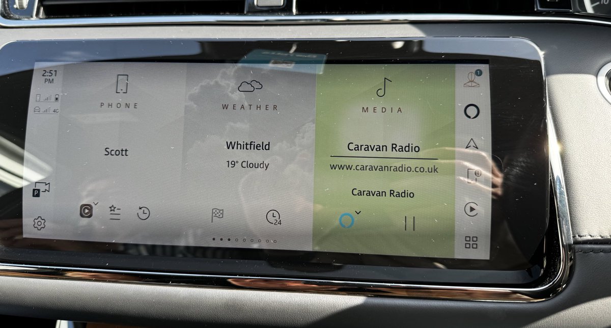 Listening to our new favourite Radio station on the go. 

Caravan Radio, for the Caravan &amp; MotorHome community. If you haven’t already, check it out. 
caravanradio.co.uk

So great for music &amp; tips.