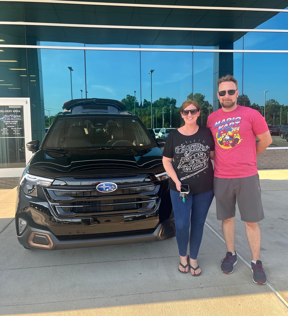 SubaruMemphisHC's tweet photo. Thank you Melissa and Bobby Croslow for the purchase of your 2025 Subaru Forester Sport! Enjoy! 
Product Specialist Joey Palmere https://t.co/I0KUQgnlJL