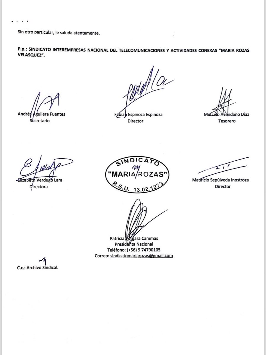 #COBRA contratista de
<a href="/MovistarChile/">Movistar Chile</a> <a href="/Telefonica/">Telefónica</a> QUIERE IMPEDIR LA NEGOCIACIÓN COLECTIVA 🚨
Compartimos nuestra contundente contestación ante la <a href="/DirecDelTrabajo/">Dirección del Trabajo</a> <a href="/MintrabChile/">Trabajo y Previsión Social</a> 
Esperemos que <a href="/pzenteno01/">Pablo Zenteno Muñoz</a> y <a href="/jeannette_jara/">Jeannette Jara Román</a> estén con los trabajadores 👀