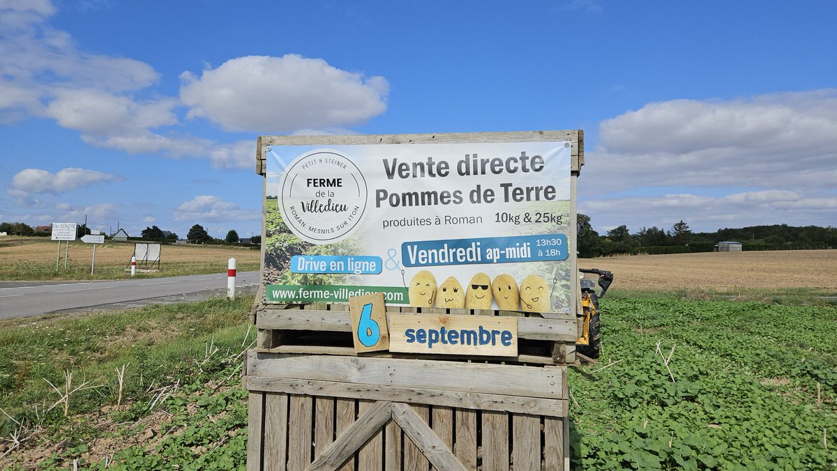 agri_zoom's tweet image. C'est reparti pour une saison de vente de pommes de terre !
#ventedirecte #pommes de terre
#FrAgTw