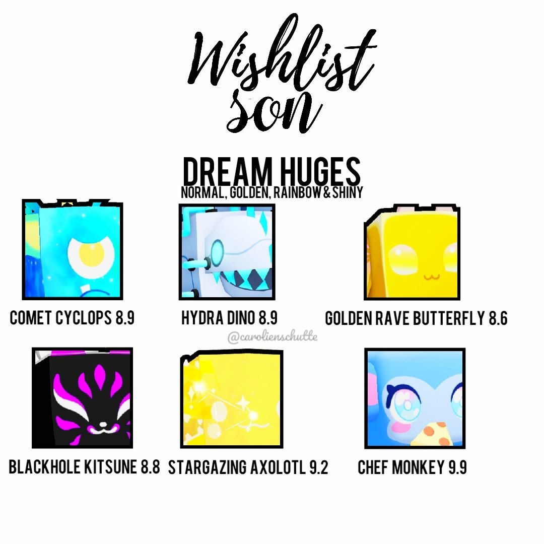 CarolienSchutte's tweet photo. Ps99 and am in chat wishlist not only my wishlist but also the wishlist from my son he have autism and give the huges that he loves a number how much he loves itπ₯°
π²π(normal,gold,π,shiny) (Normal, N or M)ππ¦
#adoptmedp #adoptmewhislist #dreampetsadoptme #ps99dp #ps99wishlist https://t.co/EE5M1JVfZK