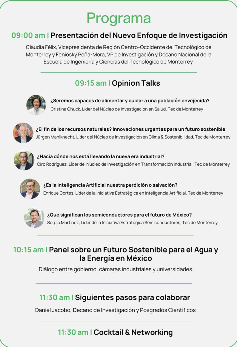 ¡Synergy Forum 2024!
Evento con líderes de gobierno, industria, universidades, asociaciones y medios de comunicación para presentar el nuevo enfoque en investigación aplicada de alto impacto.
🗓 26 de agosto 2024 
🕘 9:00 a.m. a 12:30 p.m. 
📍<a href="/TECcampusGDL/">TEC Campus Guadalajara</a> Centro de Congresos.