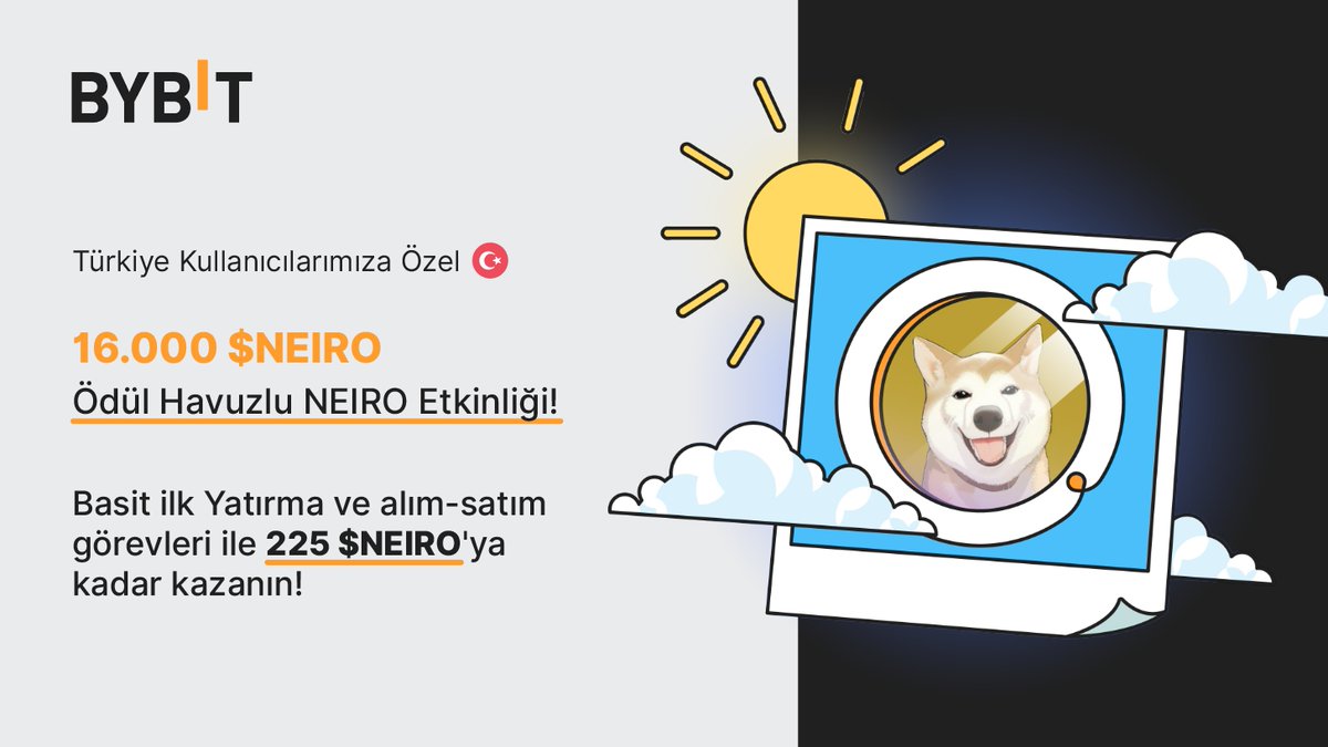 BybitTurkiye's tweet image. 🇹🇷 bybit-tr.com Kullanıcılarımıza Özel 🇹🇷

💫 $NEIRO Listelemesi Şerefine 16.000 $NEIRO Airdrop!

🔥 'a ilk Yatırma Yapın: 75 $NEIRO 
🔥 'da Alım-Satım Yapın 50 $NEIRO

💰 TAM 225 $NEIRO'ya Kadar Kazanın!

🏃‍♀️ İlk Gelen…