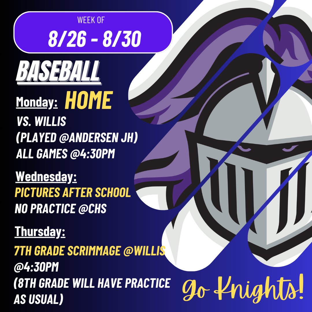 Go Knights! 💜⚔️
@chandlerunified #wearechandlerunified
