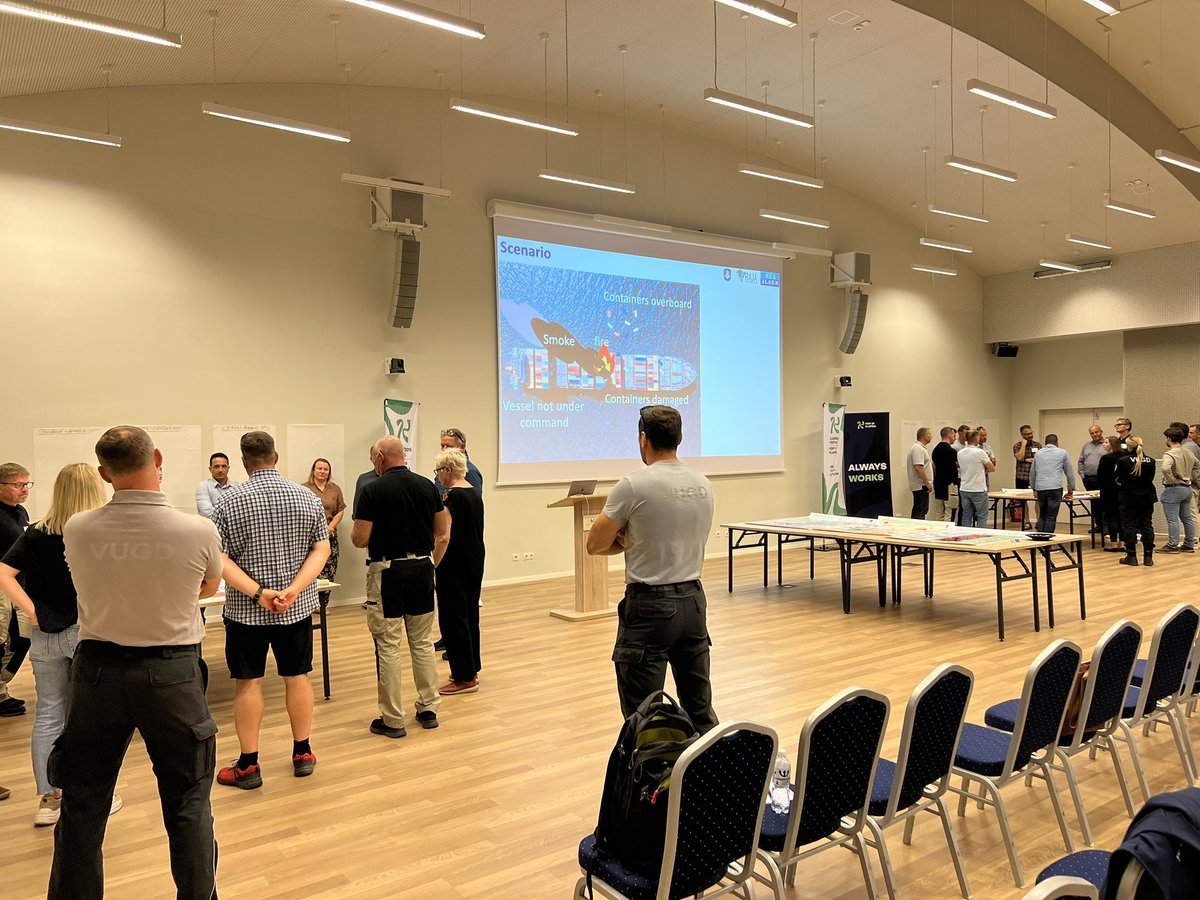 MHelavuori's tweet photo. The annual BALEX pollution response exercise started today in Klaipeda,
Lithuania. Rowing competition and table top HNS exercise (OneX) kicked things off. https://t.co/2RlIO9axV4