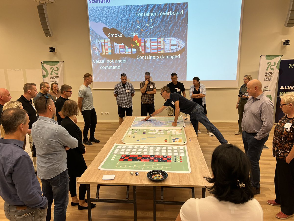 MHelavuori's tweet photo. The annual BALEX pollution response exercise started today in Klaipeda,
Lithuania. Rowing competition and table top HNS exercise (OneX) kicked things off. https://t.co/2RlIO9axV4