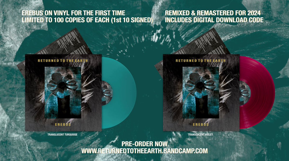 EREBUS vinyl Pre-Order is live 

returnedtotheearth.bandcamp.com/album/erebus