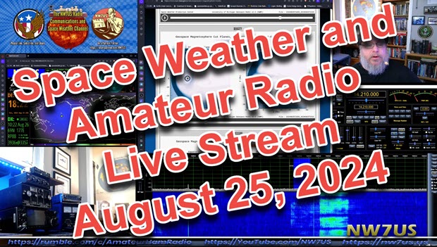 NW7US's tweet image. The latest livestream replay is now live on YouTube. Every Sunday at 21:15 UTC, this livestream is an informal question-and-answer session, and update on current space weather events and radio propagation conditions. This episode is the second so far, so if this is of interest,…