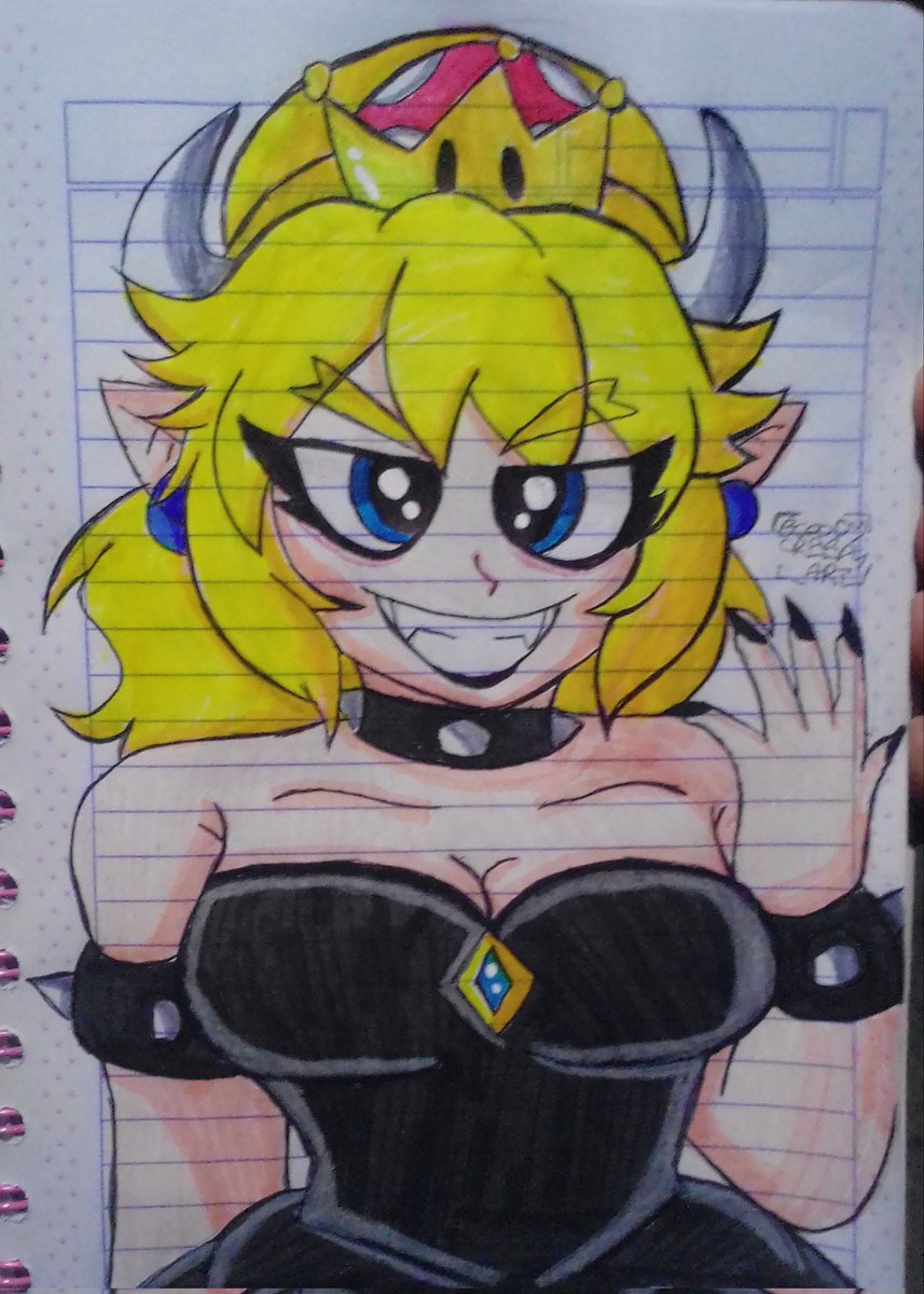 BloodyDraw's tweet photo. Draw Princess Bowsette 🖤✨✏️
#princessbowsette #princessbowsettefanart #princesabowsette #mydrawing #draw #fanart #art https://t.co/Lbrpujd1A2