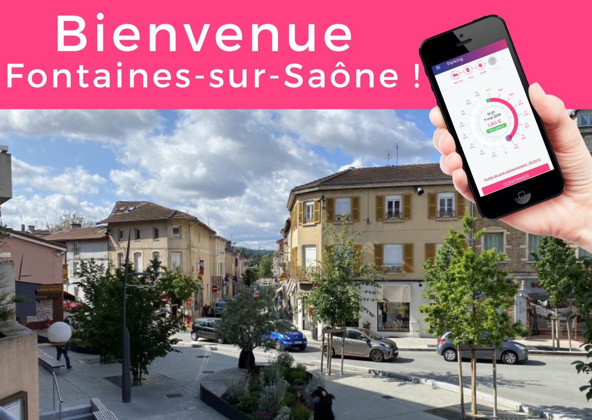 L'#application flowbird est disponible à Fontaines-sur-Saône ! Découvrez cette ville conviviale et stationnez en toute sérénité ! Payez, prolongez ou stoppez votre ticket depuis votre #mobile.
▶️Inscription gratuite
bit.ly/2J3A0kN
#mobilité #stationnement