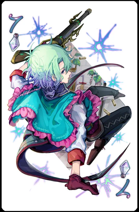 7のエアハルトと10のヴァレリーを担当しました!素敵な企画に参加させてくれてありがとうございます#メルストお絵かき#メルスト 