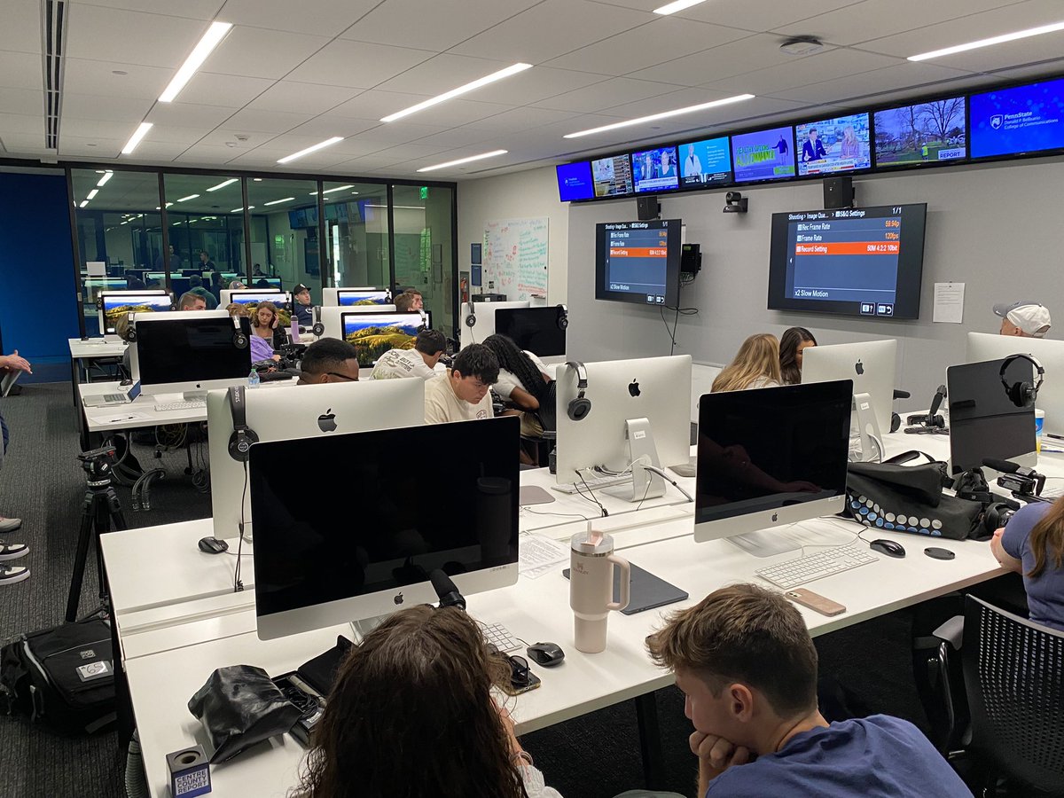 CentreCountyRep's tweet photo. Off and running with a new semester of @CentreCountyRep! Day one: camera workshop with all-new video cameras. @PSUBellisario #psufirstday https://t.co/SAimAIOHWP