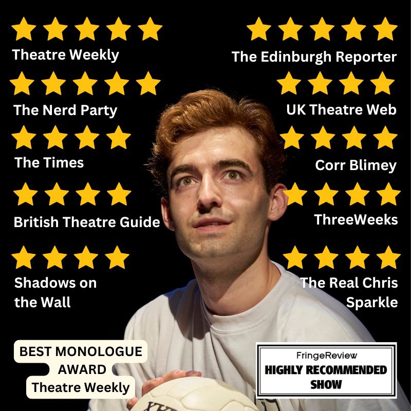 Callum Lewis Newman (@cal_newman_) on Twitter photo FRINGE COMPLETE. An absolute dream come true. Thank you to all involved for giving me the opportunity. Edinburgh is a magical place and this show was/is a magical experience.
Thank you <a href="/TheMartinMurphy/">Martin Murphy π</a> <a href="/BronaghLagan/">Bronagh Lagan</a> <a href="/robawhite/">Rob White</a> <a href="/Amee_Red/">AmΓ©e Smith</a> <a href="/EJMStone/">Ellie Stone</a> <a href="/BruisedSky/">Bruised Sky</a> <a href="/reddoormgmt/">Red Door Management</a> FRINGE COMPLETE. An absolute dream come true. Thank you to all involved for giving me the opportunity. Edinburgh is a magical place and this show was/is a magical experience.
Thank you <a href="/TheMartinMurphy/">Martin Murphy π</a> <a href="/BronaghLagan/">Bronagh Lagan</a> <a href="/robawhite/">Rob White</a> <a href="/Amee_Red/">AmΓ©e Smith</a> <a href="/EJMStone/">Ellie Stone</a> <a href="/BruisedSky/">Bruised Sky</a> <a href="/reddoormgmt/">Red Door Management</a>