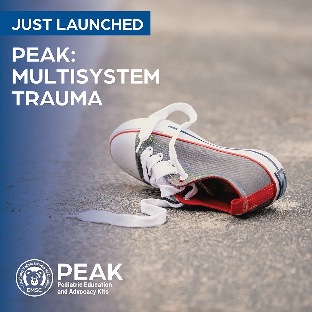 EMSC Innovation & Improvement Center (@emscimprovement) on Twitter photo Have you checked out our new PEAK: Multisystem trauma resources? bit.ly/3YKBRT5
@acepnow @enaorg <a href="/AmerAcadPeds/">American Academy of Pediatrics</a> <a href="/NREMT/">National Registry of EMTs</a> Have you checked out our new PEAK: Multisystem trauma resources? bit.ly/3YKBRT5
@acepnow @enaorg <a href="/AmerAcadPeds/">American Academy of Pediatrics</a> <a href="/NREMT/">National Registry of EMTs</a>