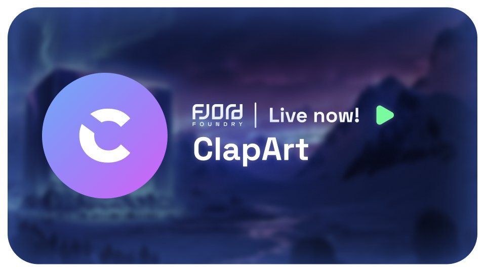 FjordFoundry's tweet photo. ⏰ The presale $CLP by @clapartofficial is now live on Fjord! ⚡️

CLAPART is a RWA project focused on intellectual property in emerging markets! ✅
Backers: Nadmah, IBC, Poolz Finance, Google Cloud for Startups ✅

Check out the LBP here: https://t.co/UmuxAHr9eN 🔥 https://t.co/5cP7TufTFe