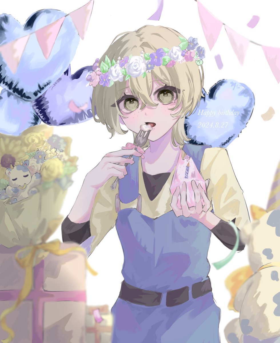 #探偵社の怪力少年生誕祭
#麦わら帽子の貴公子生誕祭
#文スト
お誕生日おめでとう🎂🎉
美味しいものたくさん食べて素敵な一年にしてね！！