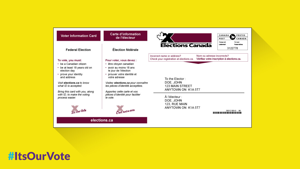 ElectionsCan_E's tweet photo. Check your mailbox! 📪 
We’ve started mailing voter information cards to people registered to vote in the upcoming federal by-elections: https://t.co/Yom1iAYLjG

#CdnPoli https://t.co/p27Waa2pRN
