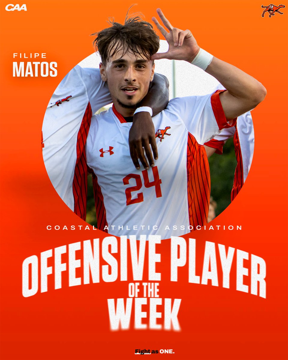 GoCamelsMSOC's tweet photo. 🖐️ points in ✌️ wins!

Filipe Matos is your CAA Co-Offensive Player of the Week!

📰: https://t.co/HDKxxX2bvU

#RollHumps https://t.co/eWFAj8agse