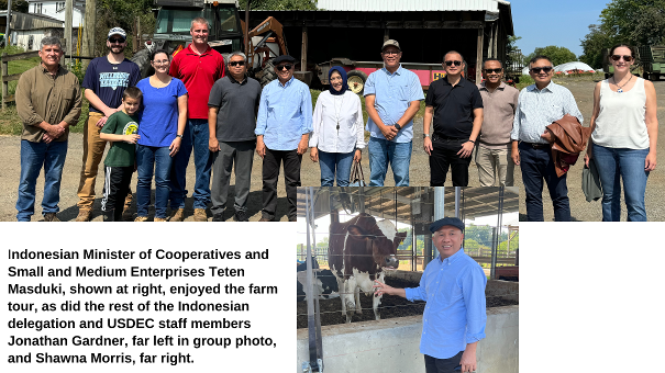 On Saturday, USDEC’s Jonathan Gardner and Shawna Morris joined an Indonesian delegation on a farm tour hosted by <a href="/MDVAMilk/">Maryland & Virginia Milk Producers</a> and Dogwood Farm. Among the discussion topics was USDEC's &amp; @NMPF's work to support the planned expansion of Indonesia’s school milk program. <a href="/IndonesiainDC/">Indonesian Embassy in Washington DC, USA</a>