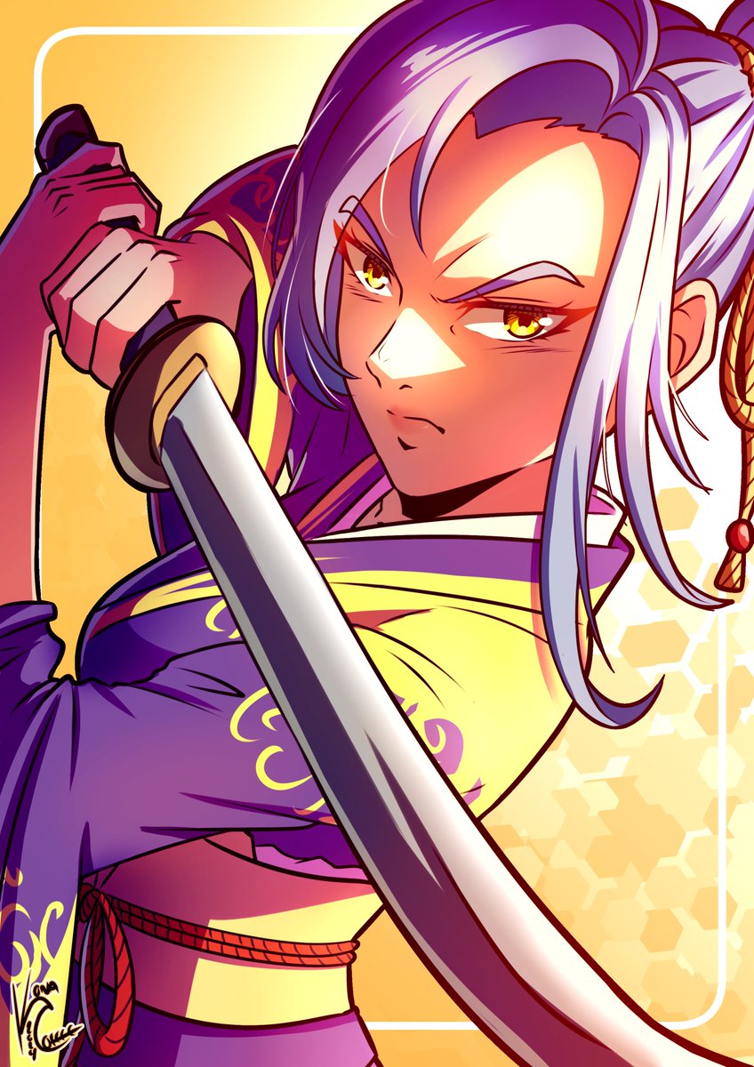 did a bunch of OC portraits for a project, Amandine turned into one of my favorites (probably bc I had this sketch for months beforehand......)