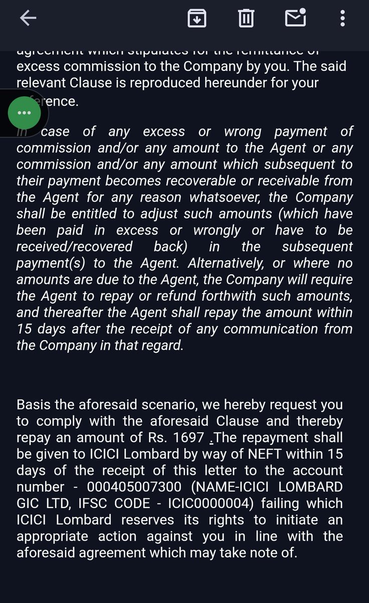 DigitechSam's tweet image. To anyone reading this, @ICICILombard is trying to extort 1697/- because they think they paid me excess amount from what I understood

They DID NOT. I did only 5 policies in 2022 and after that nothing. If anything they paid me LESS! Now I have to pay them 1697?? What the hell?😡