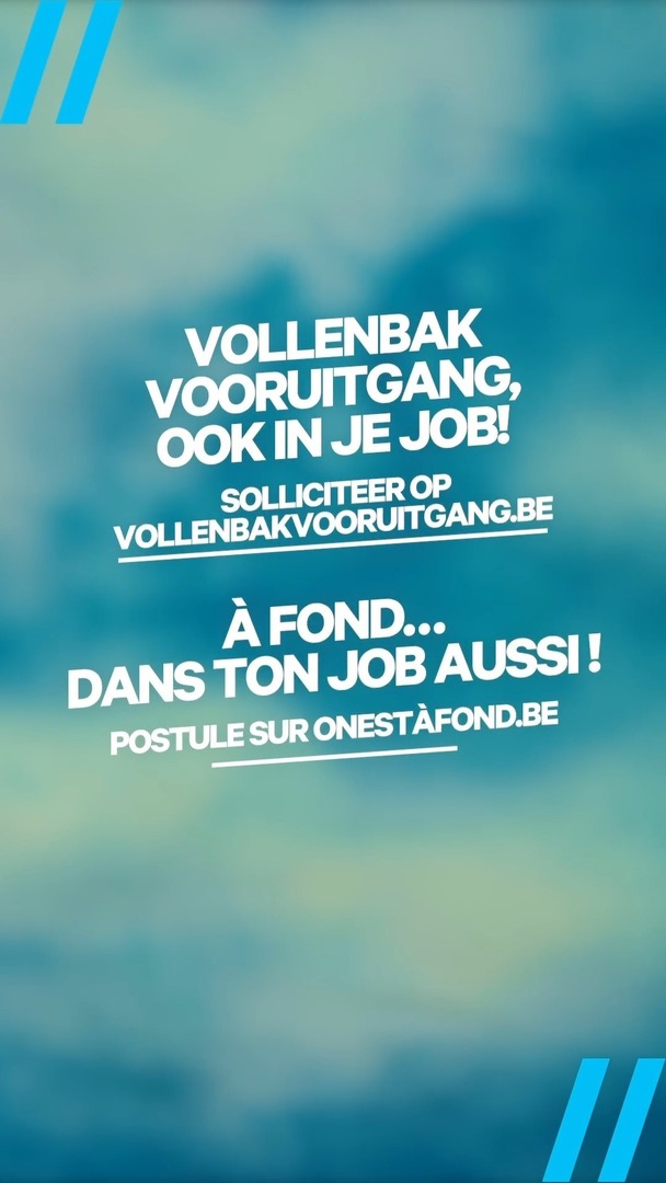 Met <a href="/infrabel/">Infrabel</a>.be gaan we #VollenbakVooruitgang. 
En hiervoor zoeken we nog vóór het einde van het jaar 200 extra collega's.
Hoog tijd om na de zomer maanden een verstelling hoger te gaan en ons #vollenbak in te zetten om deze collega's te vinden.

Daarom… instagr.am/p/C_IzQOvsNUK/