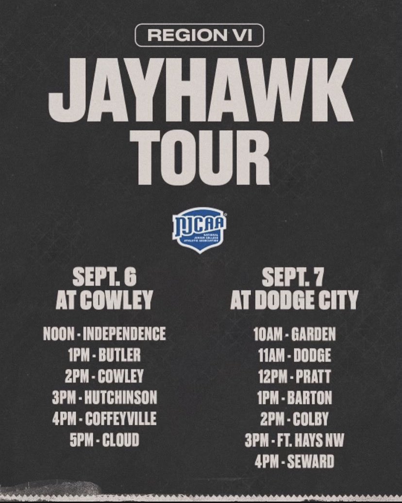 Coaches: 

Come check out the 2024-25 Red Ravens men’s basketball team September 6th at Cowley Community College at 4pm central time as part of the Region VI Jayhawk Conference tour!