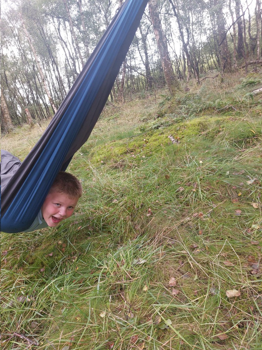 PrimaryPentland's tweet photo. A fun afternoon at Outlet Play for Room 3 this afternoon. Climbing trees, going on the swing, relaxing in the hammock and offering to carry the instructor's rucksack made for an enjoyable day 😀 . https://t.co/i6sFXCf5Yj