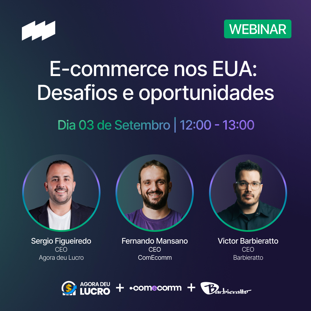 Você está convidado para o nosso webinar, “E-commerce nos EUA: Desafios e oportunidades,” que organizamos com Agora deu Lucro, Barbieratto e ComEcomm na terça-feira, 3 de setembro, às 12:00. 📢

Clique para participar do webinar 👉 streamyard.com/watch/SECAnczz…

#workhycom #webinar