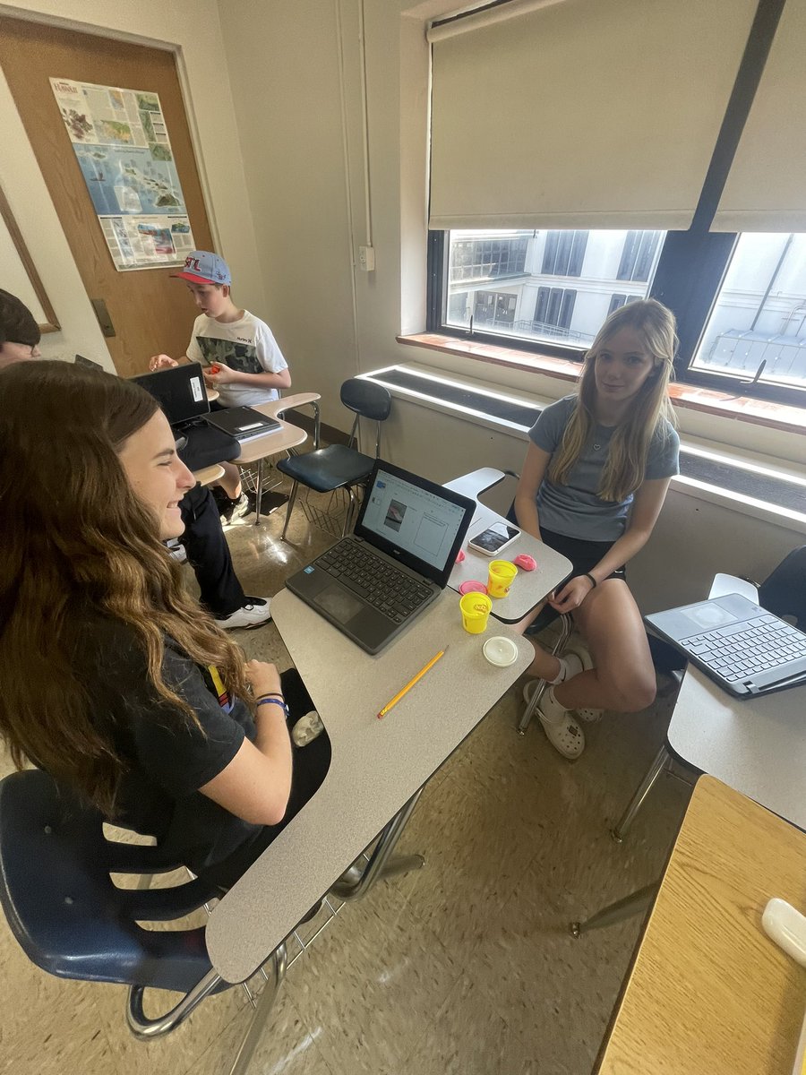 DandurandJason's tweet photo. Ss in Mr. Ridenour’s Global Cultures class explore how do physical features impact the 🌎 &amp; how people live. They used Play doh to help them identify &amp; describe the (4) types of plate boundaries.  Ss apply learning intentions &amp; success criteria during the lesson @VisibleLearning https://t.co/ZeFtf6B3Xz