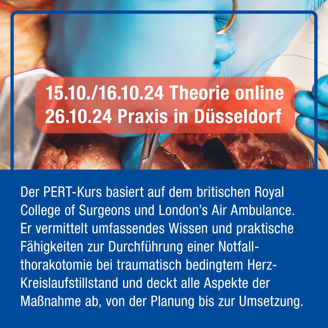 Notfallthorakotomie: Dein Weg zur Expertise! 🚑

🔬 Interdisziplinäres Training in Kleingruppen
📚 Theorie online + halbtägiger Praxisworkshop
🏅 9 Fortbildungspunkte

Infos &amp; Anmeldung: medi-learn.de/pert

#medilearn #notfallmedizin #PERT