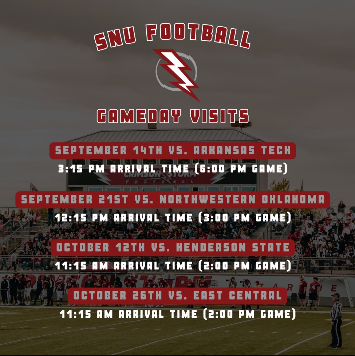 Thank you <a href="/Coach_Indy/">Indy Siehndel</a> and <a href="/SNUFootball/">SNU Football</a> for the game day invite!!