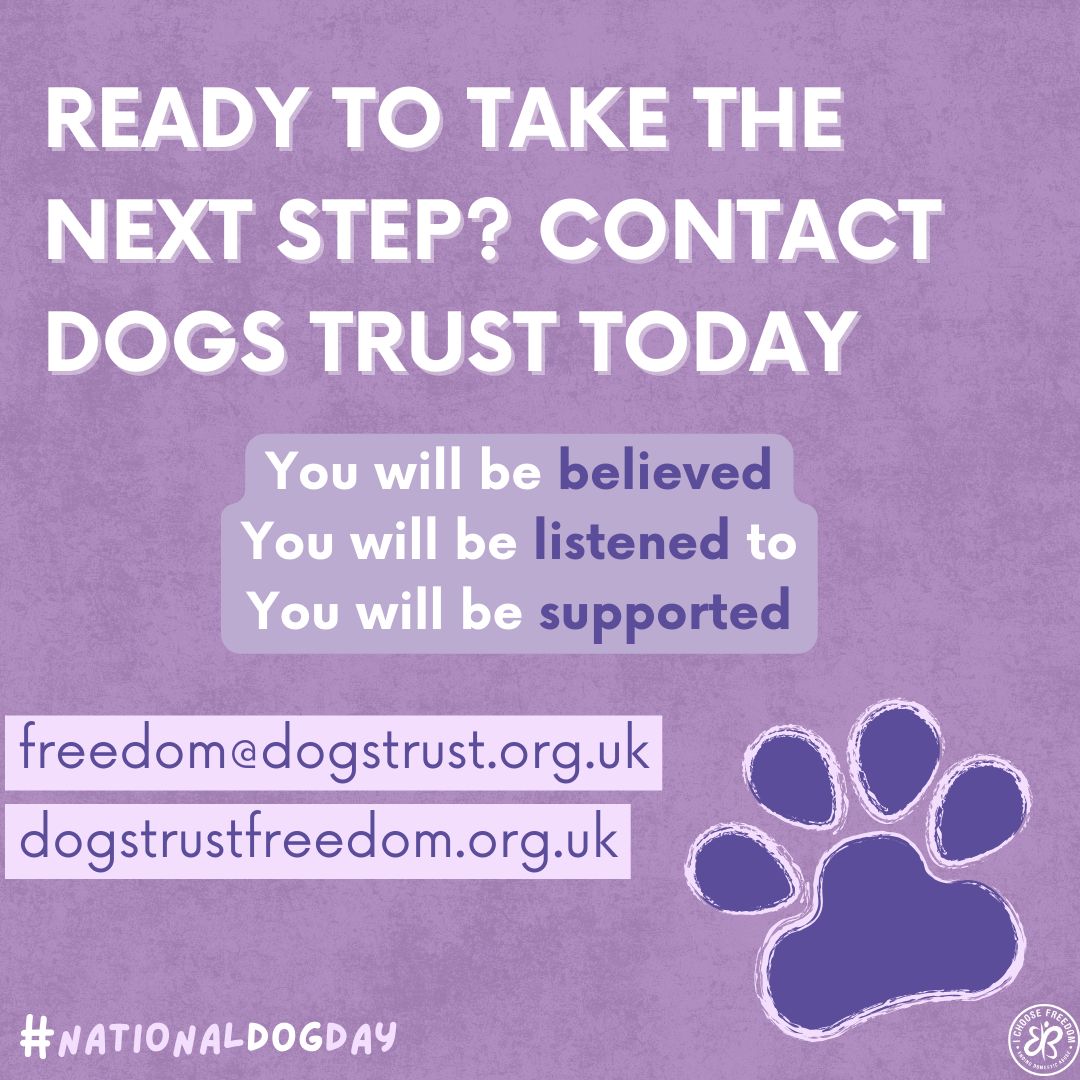 IChooseFreedom_'s tweet photo. @DogsTrust The Freedom Project is completely free to use, and the moment you are safe &amp; able, your beloved pet will be returned to you💛

For more information, head over to @dogstrust's website: https://t.co/lUOTAtZkLK 

For cat owners, we are aware @CatsProtection run a similar service 💜 https://t.co/DNo9Xj4Dz6