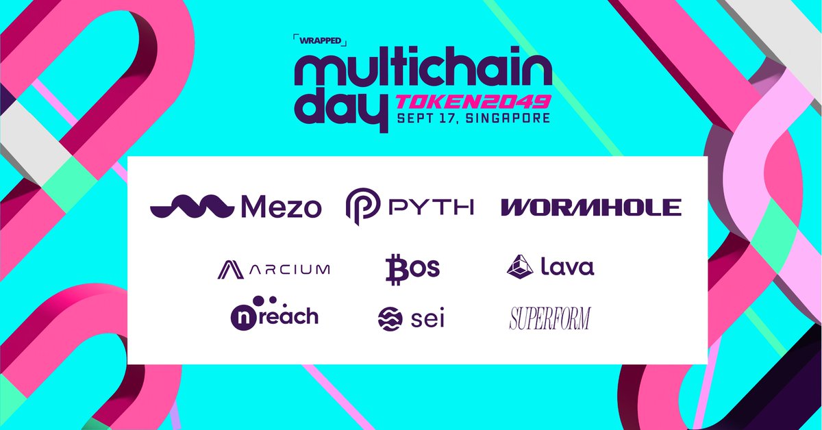 Excited to announce our second set of partners for Multichain Day | TOKEN2049!      

✔️ <a href="/MezoNetwork/">Mezo</a> 
✔️ <a href="/BTC_OS/">BOS</a> 
✔️ <a href="/nreach_io/">nreach.io</a> 

PLUS MORE TO COME SOON!      

⏰ 11AM-6:30PM SST
🗓️ RSVP: lu.ma/multichaindayt…