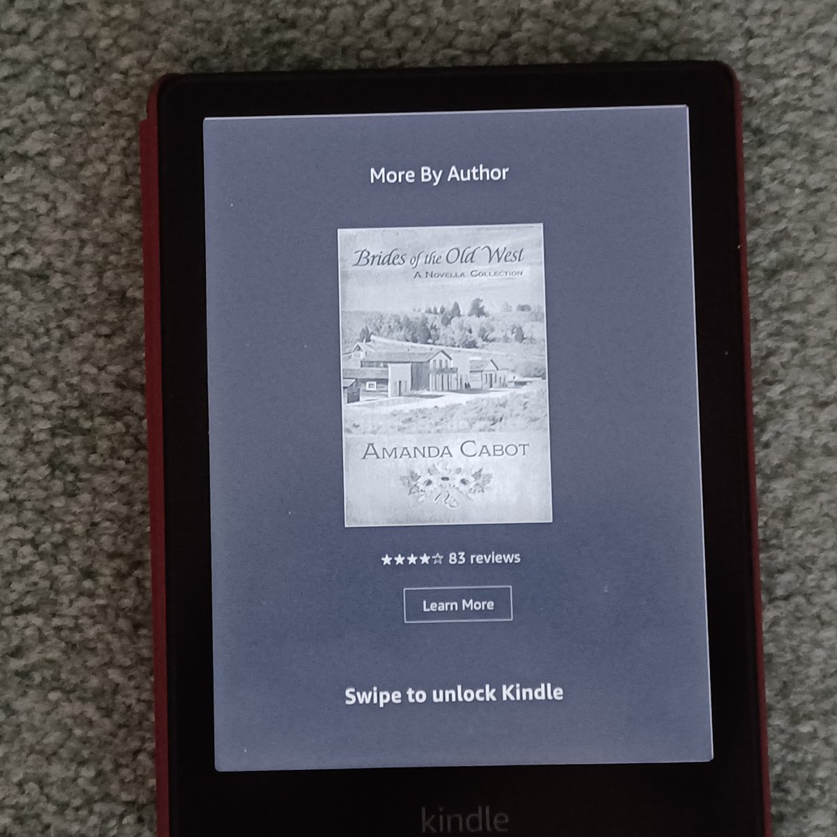 What a surprise! Amazon recommended one of my books to me. That's the first time that's happened.