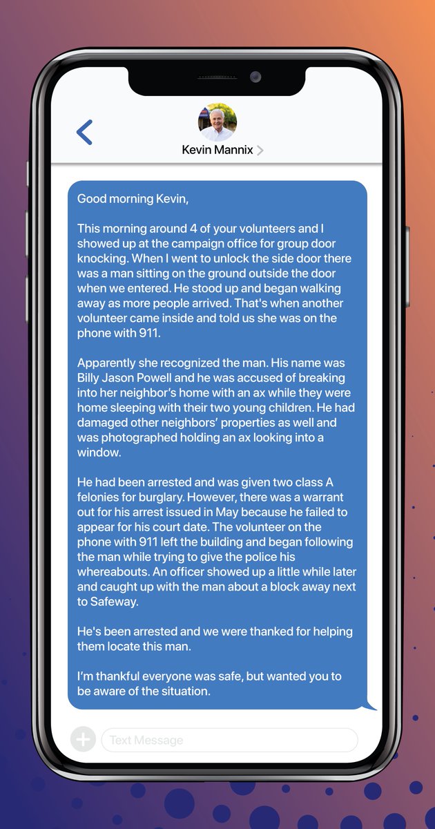 This is a strong example, close to home, about the dramatic failure of the “catch and release” system. A result of legislation passed in 2021.
I will work hard to eliminate "catch and release" so those who are arrested and a danger to our community are held until trial.