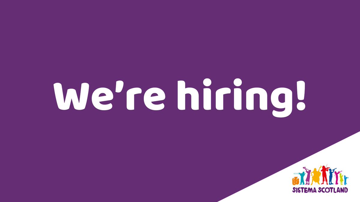 📣 We're hiring a range of exciting roles at #BigNoise programmes across Scotland 🎻🎶

🟣 2x Musician/Teacher (Lower Strings) in #Stirling &amp; #Dundee 
🟣 Curriculum Leader (Woodwind) in #Glasgow or #Dundee
🟣 2x Temporary Support Musicians in #Glasgow &amp; #Aberdeen
🟣 Senior