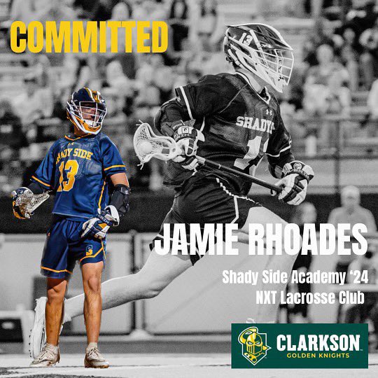 westpasports's tweet image. Jamie Rhoades excelled in both cross country and lacrosse at Shady Side Academy. The Pittsburgh native recently arrived at Clarkson University and will be continuing his lacrosse journey in college with the Golden Knights.

Learn about his success👇🥍

linktr.ee/WesternPASport…